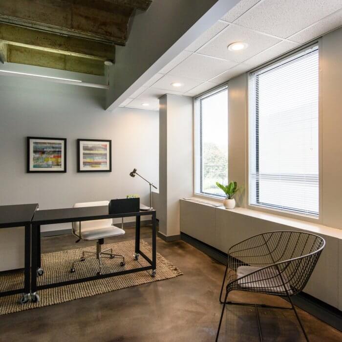Available finished spec suite office space in Downtown Oak Park :: 1010 Lake Street, Oak Park, IL