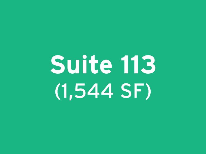 Suite 113 (1,544 SF)