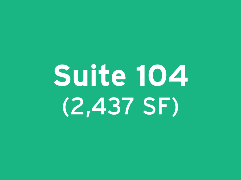 Suite 104 (2,437 SF)